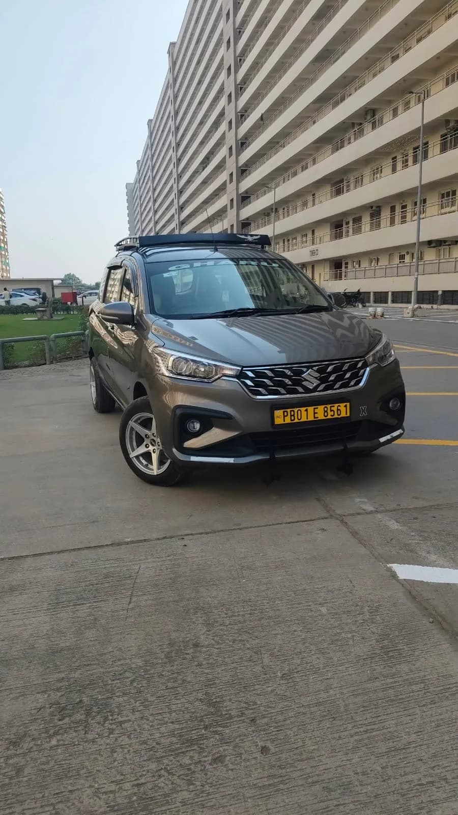 Ertiga with Roof Rack for Extra Luggage