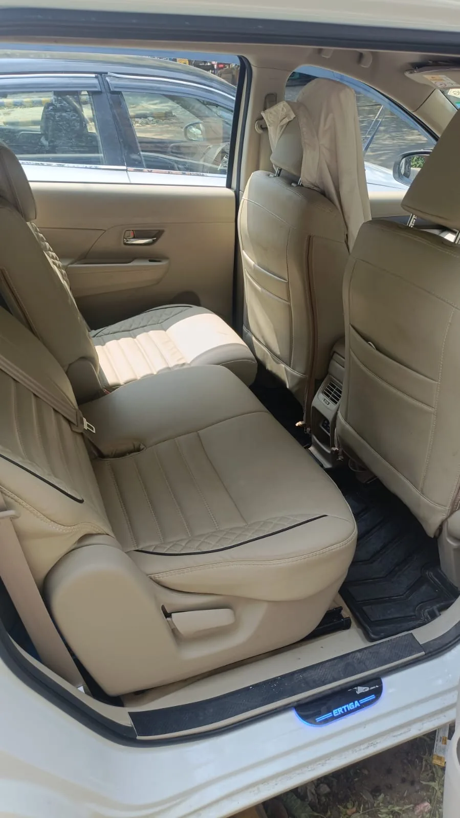 Ertiga Interior Side Seating for Family Travel
