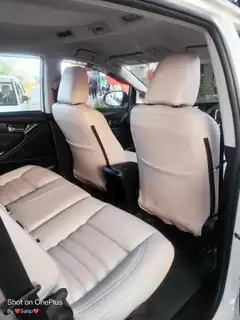Innova Crysta Clean White Rear Seat Interior