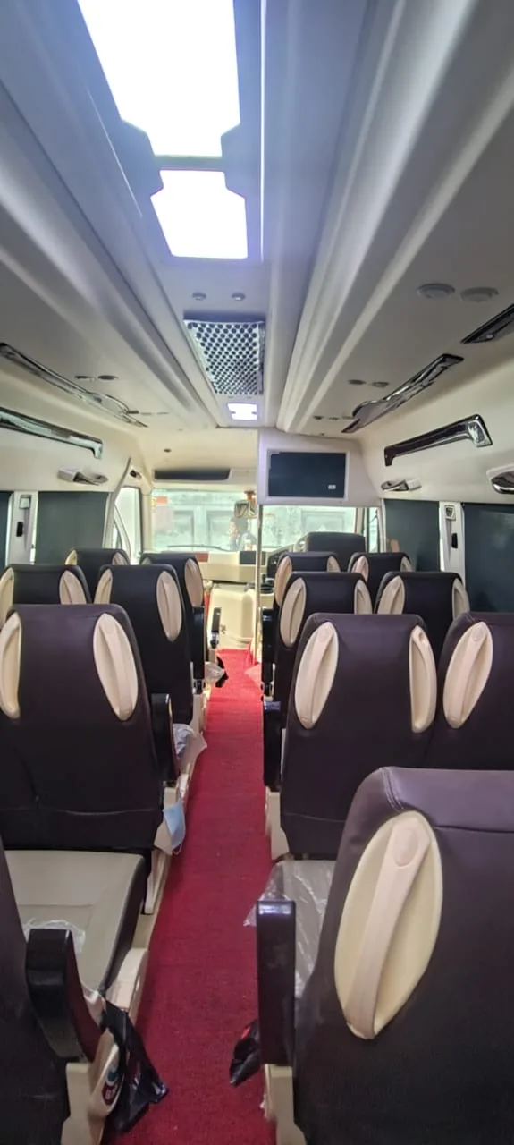 Tempo Traveller Aisle Interior