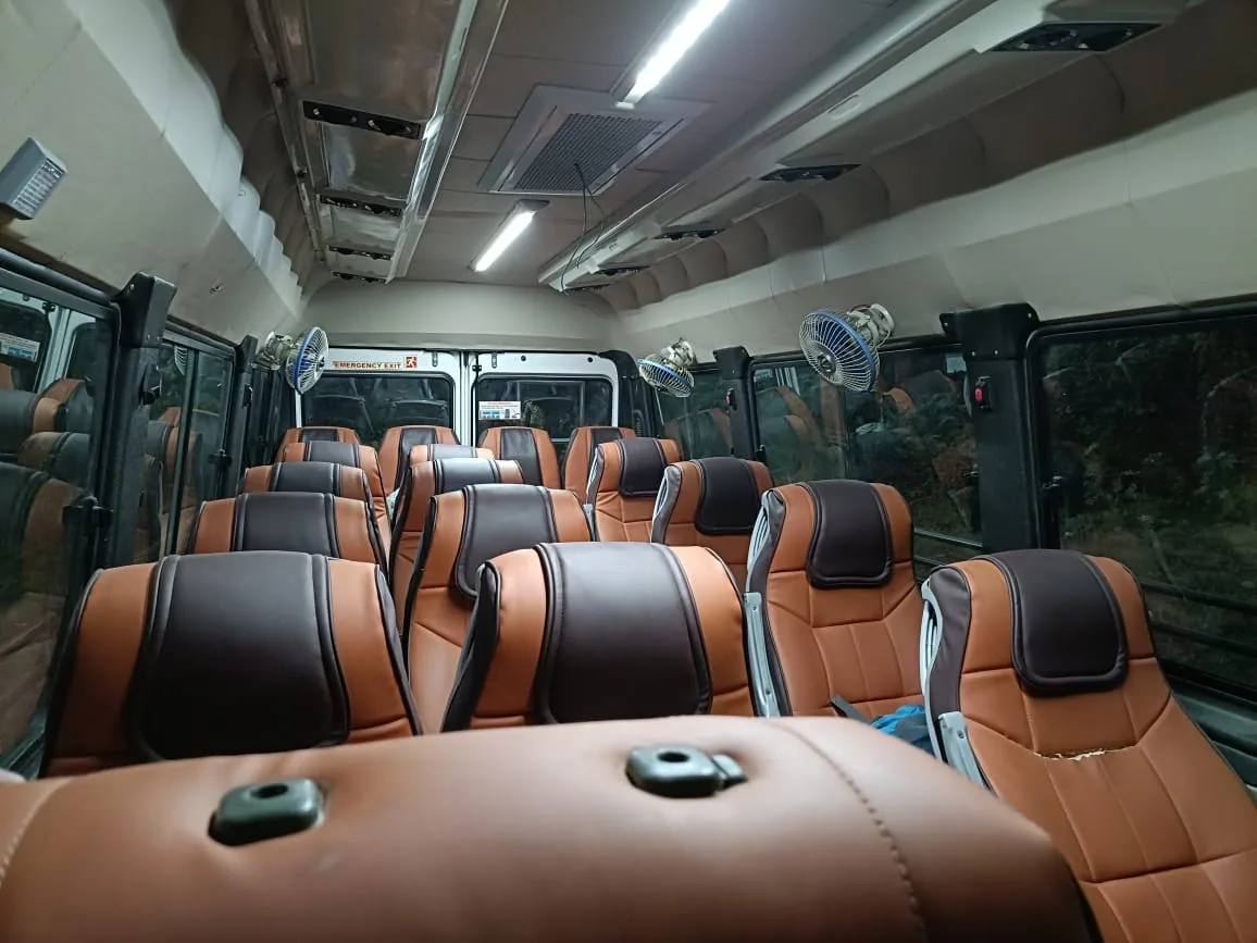 Tempo Traveller Premium Seating Interior