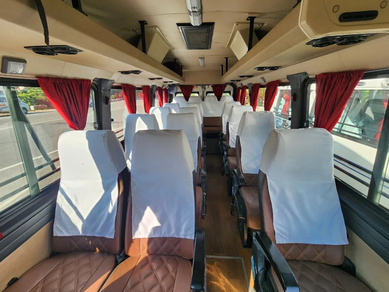 Tempo Traveller Wide Interior