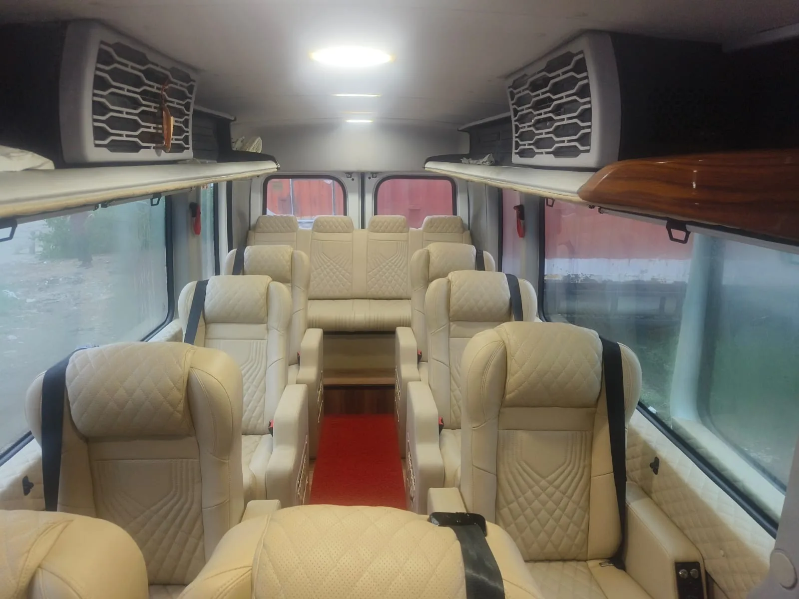 Tempo Traveller Luxury Interior